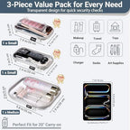 YQBRAO Clear Hard Shell Organizer Cases - Image 4