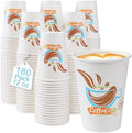 Lamosi 180 Pack 12 oz Coffee Cups, Disposable Paper Cups No Lids by BuyNow