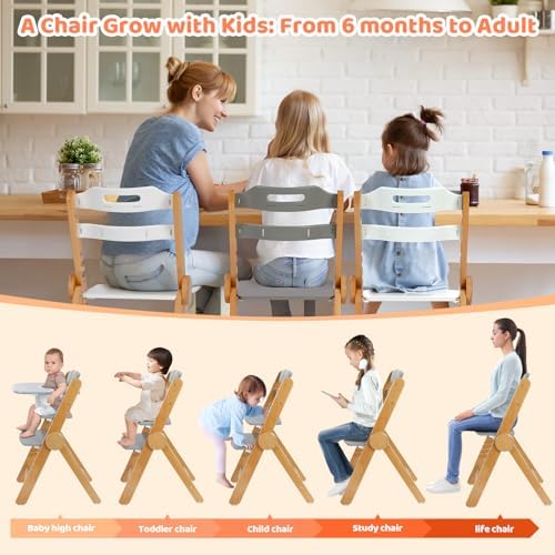 Ezebaby Wooden High Chair Grow - Image 2
