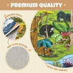 Large Kids Playroom Rug 8x10 – Desert Adventure Safari Animal Map Carpet - Image 5