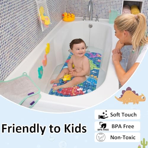 Topotdor Kids Bathtub Mat Non Slip, Tub Mat - Image 3