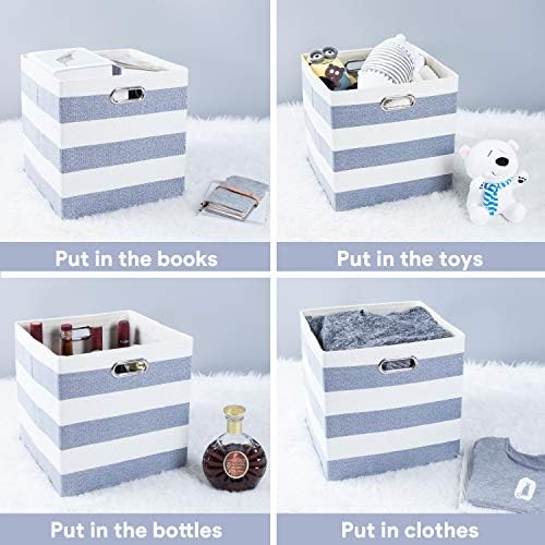 Posprica Storage Basket Bins, 11×11 Collapsible Storage Cubes Fabric Drawers - Image 6