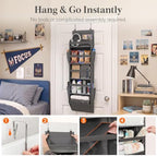 Lifewit 1 Pack Over the Door Organizer 5 Section Hanging Storage, Dark Gray - Image 5
