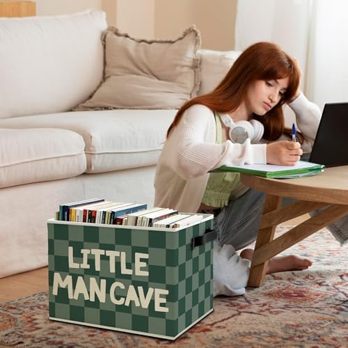 Little Man Cave Boys Storage Bins Box - Image 3