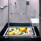 Shower Mat Non Slip 26.8 x 15.1 Inches, Lemons Flowers Bathtub Mat Shower Stall - Image 6