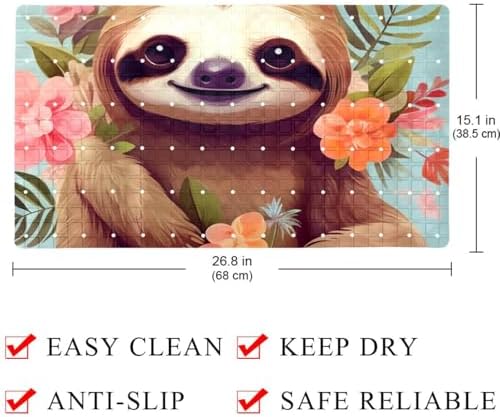 Non Slip Bathtub and Shower Mat 26.8x15.1 inch, Bath Mat - Image 4