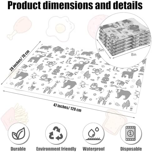 Drydiet 100 Pack 28"x47" Disposable Floor Splat Mats - Image 2