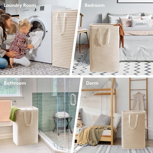 Lifewit 80L Large Laundry Baskets, 1 Pack, Reinforced Handles - Image 6