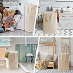 Lifewit 80L Large Laundry Baskets, 1 Pack, Reinforced Handles - Image 6