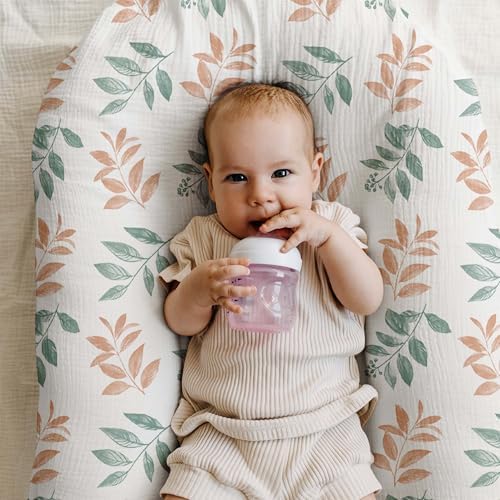 Muslin Bassinet Sheets 2 Pack, Universal Cotton Fitted Baby Mattress Sheet - Image 2