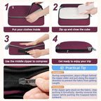 BAGAIL 4 Set/6 Set/8 Set Compression Packing Cubes Travel Accessories - Image 3