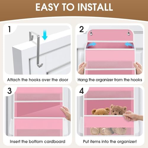 2 Pcs Over The Door Organizer Large Capacity Hanging Storage Room Organizer - Image 3