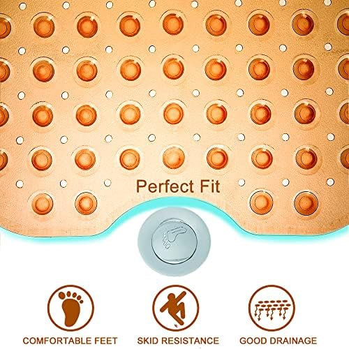 Tree Bud Bathtub Mats for Shower Tub Non-Slip Bath Mat 39 x 16 Inch Extra Long - Image 6