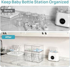 Vtopmart Clear Stackable Storage Drawers Set of 4, Baby Bottle Organizer - Image 4