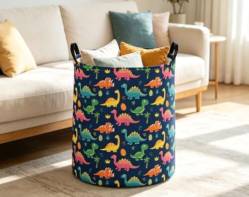 Kids Laundry Basket Dinosaur Hamper - Image 5