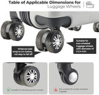 8Pcs Luggage Wheel Covers, Travel Accessories - Image 3