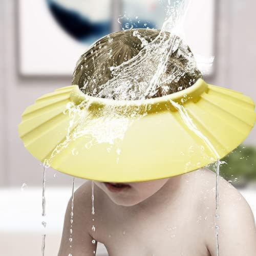 Baby Shower Cap Soft Adjustable Baby Bath Head Cap Visor - Image 5