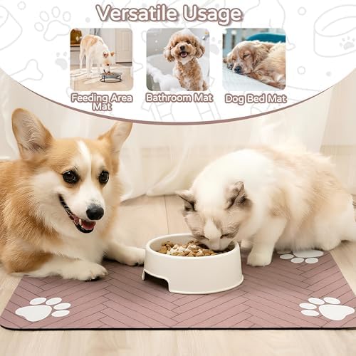 Dog Cat Food Mat, Absorbent Pet Feeding Mat - Image 6