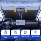 SINGARO Car Windshield Sun Shade, Foldable Reflective Sun Shade - Image 2