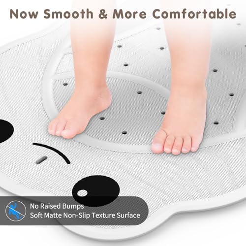Bath Mat for Tub Non Slip for Kids Baby, Natural Rubber Dual Anti-Slip - Image 5