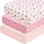 david's kids 3 Pack Fitted Crib Sheets, Ultra Soft Breathable Comfortable Baby by davidskids