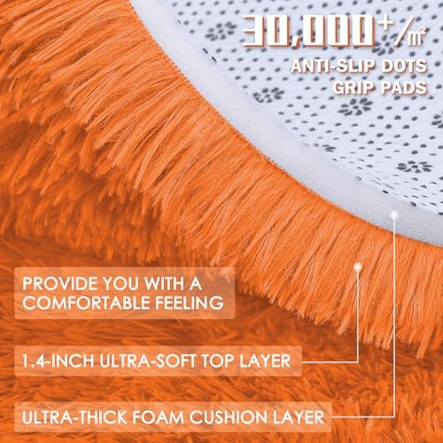 OLANLY Area Rugs for Living Room Bedroom, Machine Washable 4x5.9 ft Soft Fluffy - Image 6