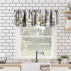 Forest Animal Valance Curtain for Kids Cartoon Tree Job Forest Hunting Lodge - Image 2