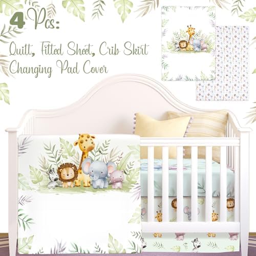 Hahafelt 4 Pieces Crib Bedding Set - Image 6