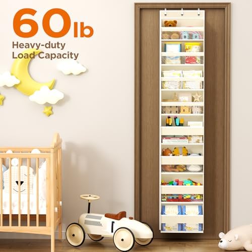 Mefirt Over The Door Organizer, 8 Shelf Door Hanging Organizers - Image 5