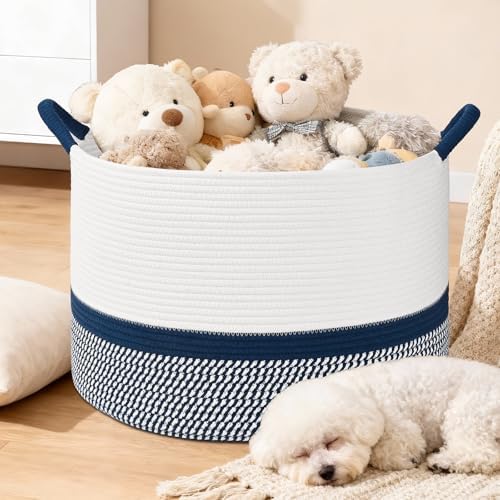 67L Large Blanket Basket, Woven Baskets - Image 2