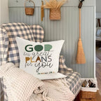 Boho Christian Pillow Covers 18x18, Christian Home Room Decor, God Has Great - Image 6