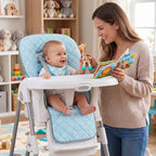 SiliFine Baby High Chair Cover & 5-Point Harness Strap - Image 6