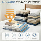 Vacuum Storage Bags with Hand Pump, Vacuum Seal Space Saver Bags, 12 Small - Image 2