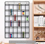 SAVERHO 2 Pack 36 Pockets Classroom Pocket Chart - Image 5