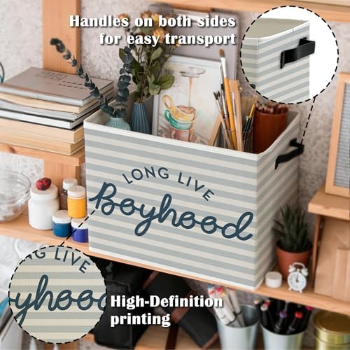 Long Live Boyhood Boys Storage Bins Box - Image 5