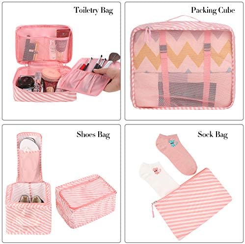 BAGAIL 8 Set Packing Cubes Luggage Packing Organizers - Image 3