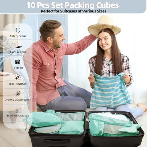 10 Pcs Set Packing Cubes - Image 2
