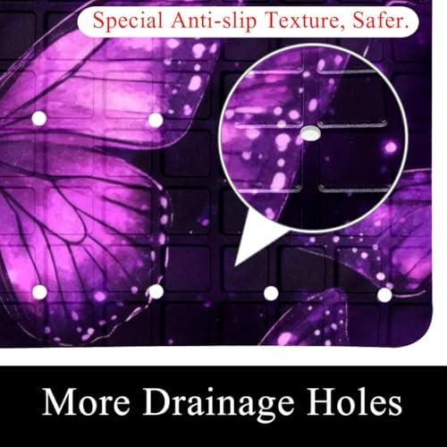 Shower Mat Non Slip 26.8 x 15.1 Inches, Non Slip Bath Mat - Image 2