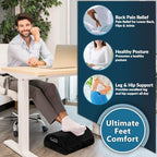 ComfiLife Foot Rest for Under Desk at Work – Adjustable Height Memory Foam Foot - Image 4