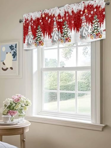 Vandarllin Christmas Gnome Valance Curtains - Image 5