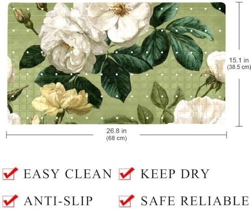 Bathtub Mat Non Slip 26.8x15.1In, Bathroom Decor PVC Shower Mats - Image 3