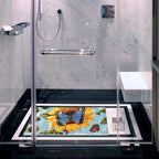Shower Mat Non Slip, Sunflowers Butterfly Anti Slip Bath Mat - Image 6