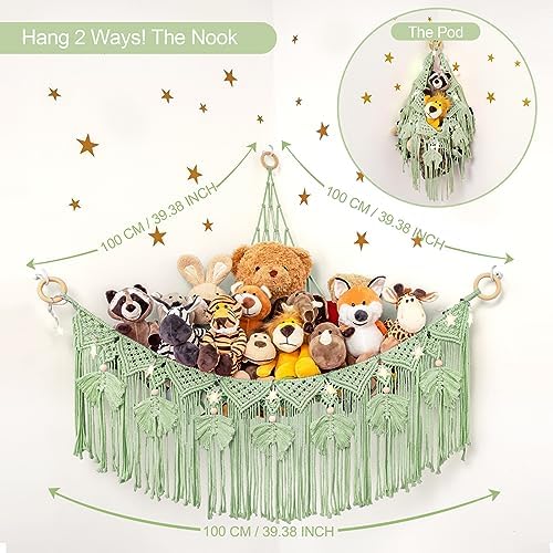 Macrame Stuffed Animal Storage - Image 4