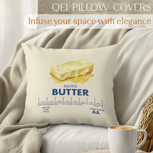 Funny Salted Butter Pillow Cover 18x18 Double-Sided, Butter Lover Gifts - Image 2