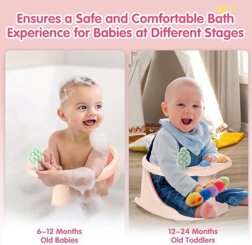 Baby Bath Seat for Babies 6 Months & Up, Non-Slip Bath Seats for Babies Sitting - Image 5