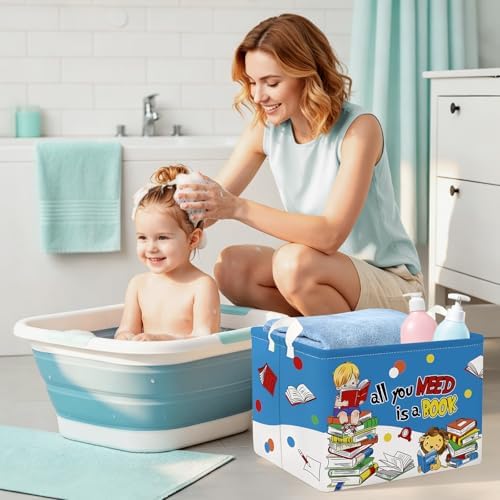 Clastyle Large Reading Corner School Classroom Book Basket Toy Nursery Bin - Image 6