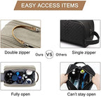 BAGSMART Toiletry Bag for Men, Canvas Travel Toiletry Organizer Dopp Kit - Image 5