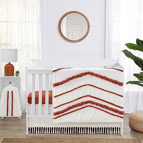 Sweet Jojo Designs Orange Boho Bohemian Girl boy Baby Crib Bedding Set Infant by SweetJojoDesigns