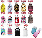4 Piece Hand Sanitizer Bottle Holder Keyring Neoprene Keychain - Image 6