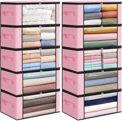 Fab totes 35L Closet Organizers, Foldable Under Bed Storage Containers by Fabtotes